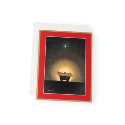 Star and Creche Classic Boxed Christmas Cards - includes 15 cards & envelopes