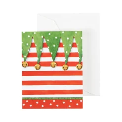 Stocking Stripe Gift Enclosure Cards - 4 Mini Cards & 4 Envelopes