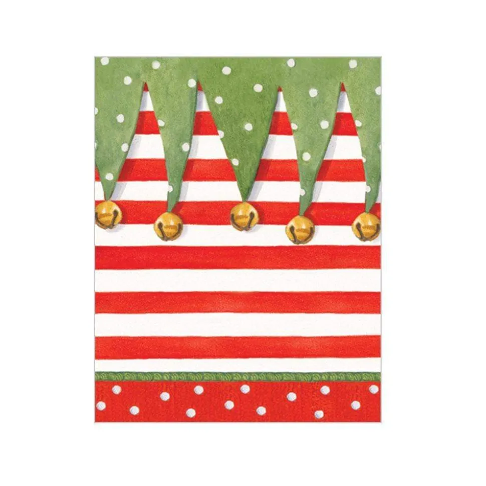 Stocking Stripe Gift Enclosure Cards - 4 Mini Cards & 4 Envelopes