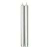 Straight Taper 10" Candles in Silver - 2 Candles Per Package, 6 Packages Included