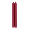 Straight Taper 10" Candles in Cranberry - 2 Candles Per Package, 6 Packages Included