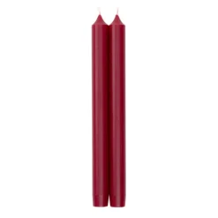 Straight Taper 10" Candles in Cranberry - 4 Candles