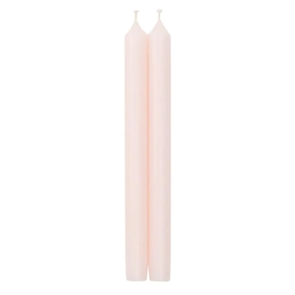 Straight Taper 10" Candles in Petal Pink - 2 Candles Per Package, 6 Packages Included