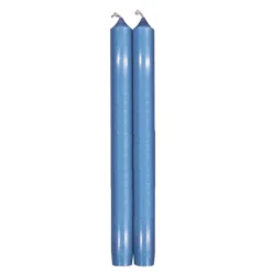 Straight Taper 10" Candles in French Blue - 2 Candles Per Package, 6 Packages Included