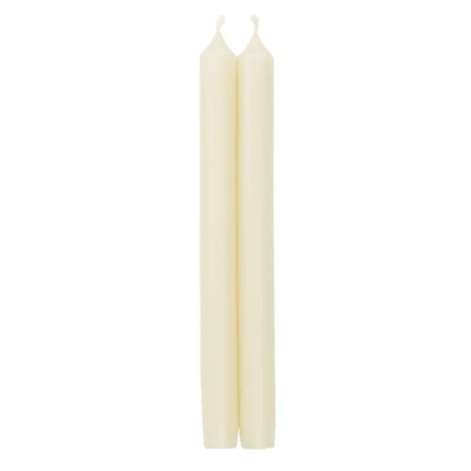 Straight Taper 10" Candles in Ivory - 2 Candles Per Package