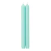 Straight Taper 10" Candles in Aqua - 2 Candles Per Package, 6 Packages Included