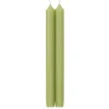 Straight Taper 12" Candles in Moss Green - 2 Candles Per Package