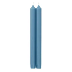 Straight Taper 10" Candles in Parisian Blue - 2 Candles Per Package, 3 Packages Included