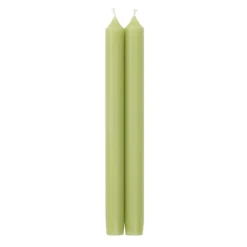 Straight Taper 10" Candles in Moss Green - 4 Candles