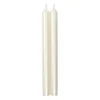 Straight Taper 10" Candles in White Pearlescent - 4 Candles