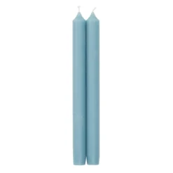 Straight Taper 10" Candles in Stone Blue - 2 Candles Per Package, 3 Packages Included
