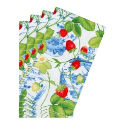 Strawberries And Cream Guest Towel Napkins - 15 Per Package