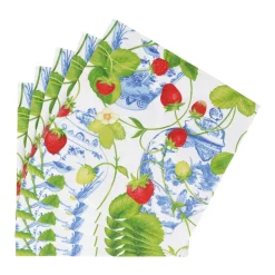 Strawberries And Cream Luncheon Napkins - 20 Per Package