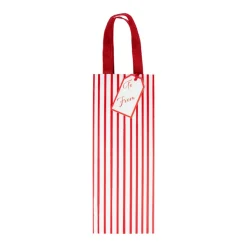Stripes For Days Red & White Wine & Bottle Gift Bags - 1 Each