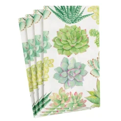 Succulents Paper Guest Towel Napkins - 15 Per Package