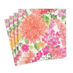 Summer Blooms Boxed Paper Cocktail Napkins - 40 Per Box