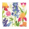 Summer Garden Paper Luncheon Napkins in White - 20 Per Package