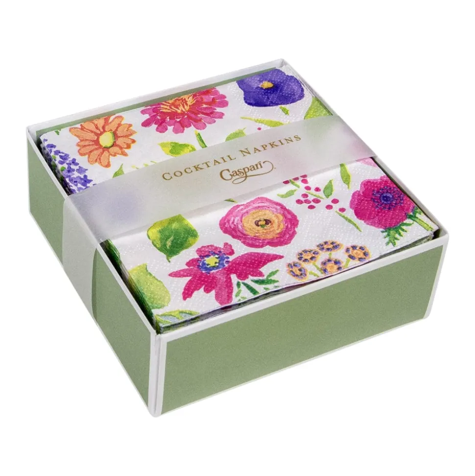 Summertime Boxed Cocktail Napkins - 40 Per Box