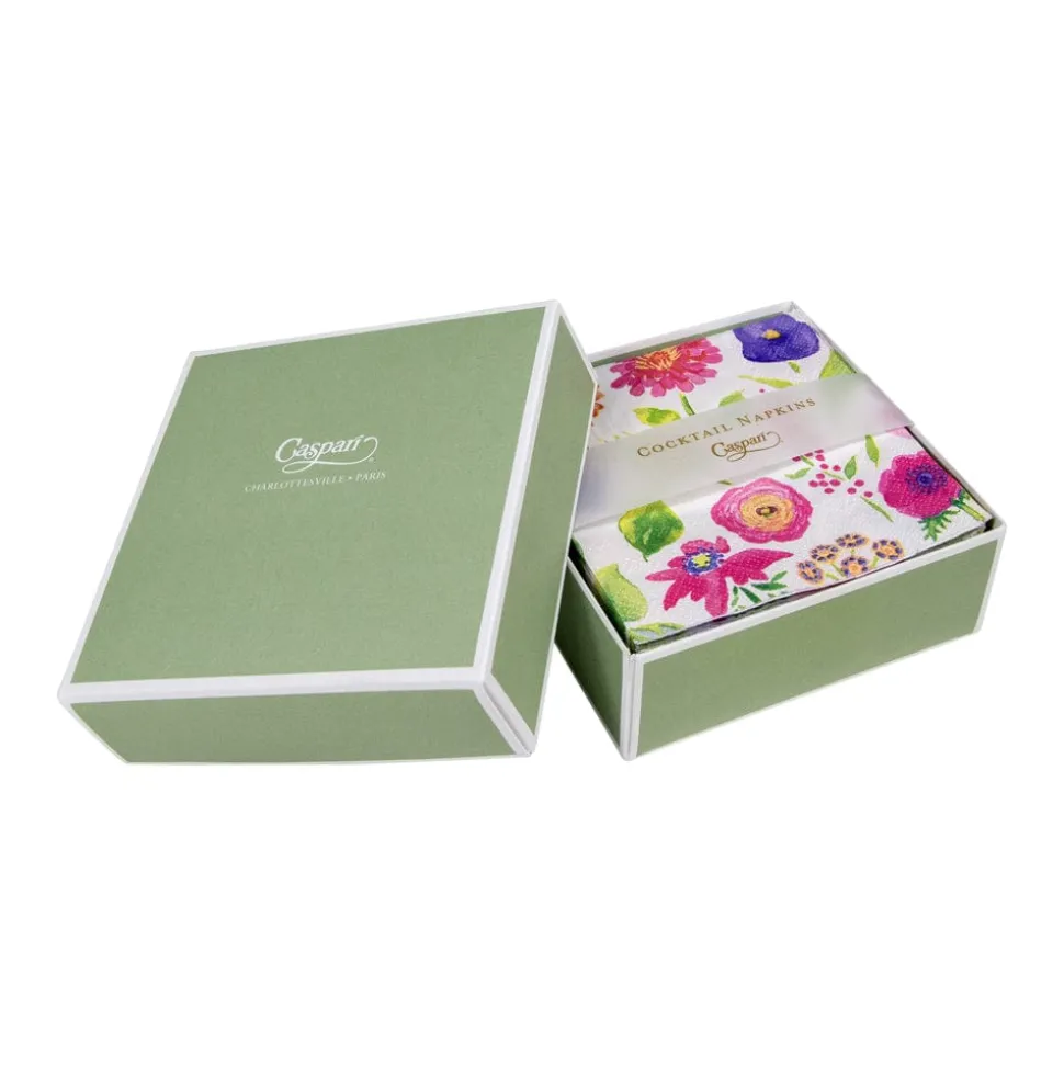 Summertime Boxed Cocktail Napkins - 40 Per Box