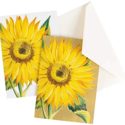 Sunflower Boxed Note Cards - 8 Note Cards & 8 Envelopes