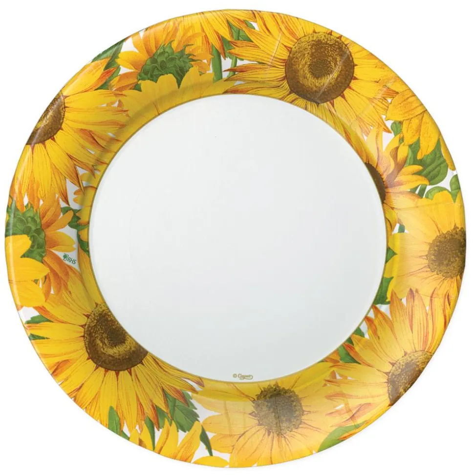 Sunflowers Paper Dinner Plates - 8 Per Package