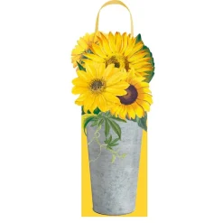 Sunflowers Wine & Bottle Gift Bag - 1 Each