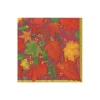 Swirling Leaves Burgundy Cocktail Napkins - includes 20 Cocktail Napkins