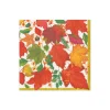 Swirling Leaves White Cocktail Napkins - includes 20 Cocktail Napkins