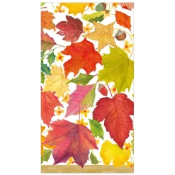 Swirling Leaves White Guest Towels - includes 15 Guest Towels