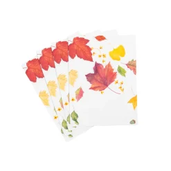 Swirling Leaves White Place Cards - includes 8 Place Cards