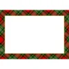 Tartan Red Foil Place Cards - includes 8 Cards