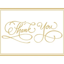 Thank You Calligraphy Foil Thank You Notes