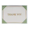Thank You Gold Embossed Thank You Notes - 8 Note Cards And Envelopes
