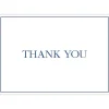 Thank You Navy Embossed Thank You Notes - 8 Note Cards And Envelopes