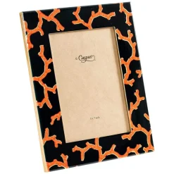 The Coral Sea Black 5" x 7" Lacquer Picture Frame - includes 1 frame