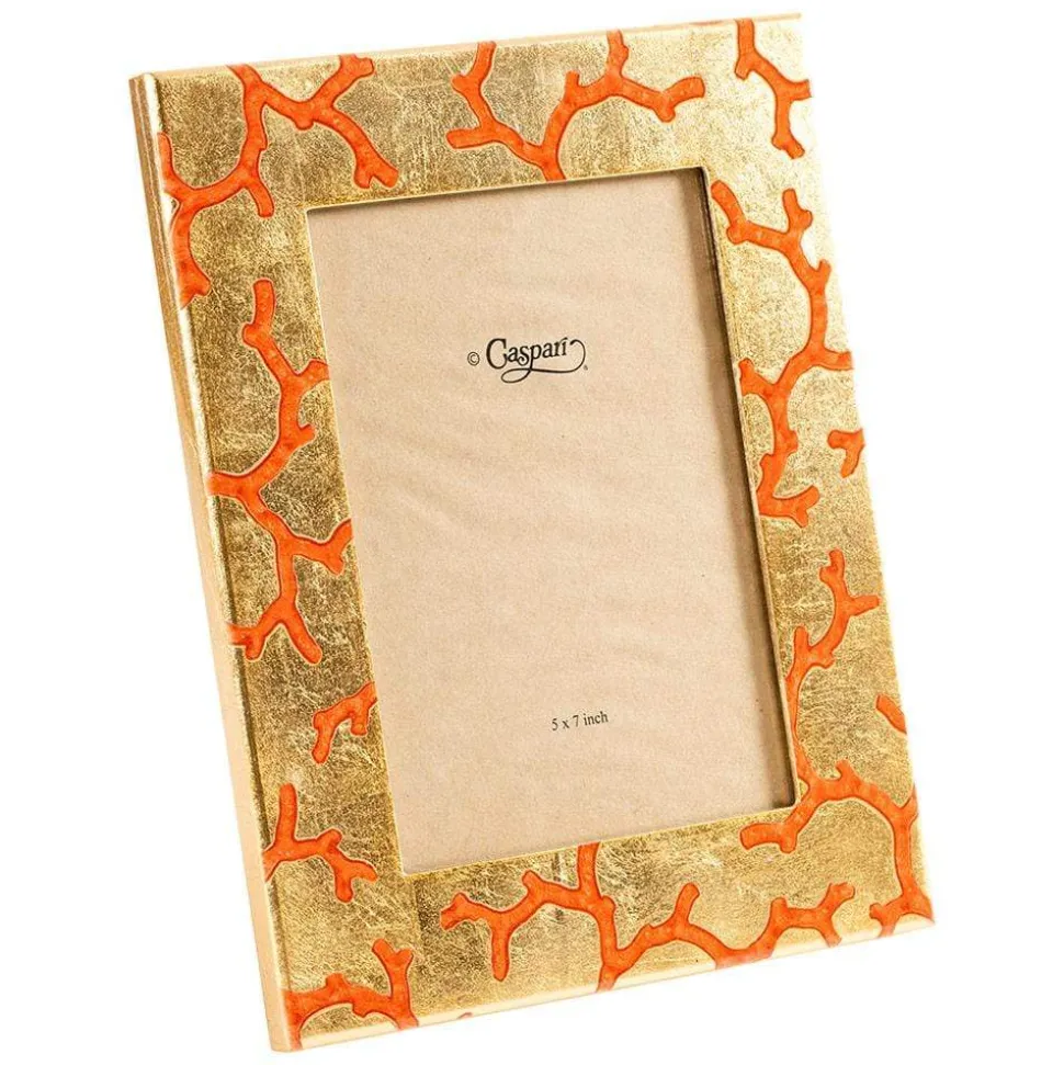 The Coral Sea Gold 5" x 7" Lacquer Picture Frame - includes 1 frame