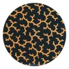 The Coral Sea Round Lacquer Placemat in Black - 1 Each