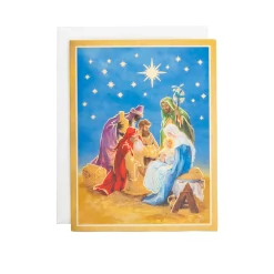 The Holy Family And Three Kings Large Boxed Christmas Cards - includes 15 Boxed Christmas Cards