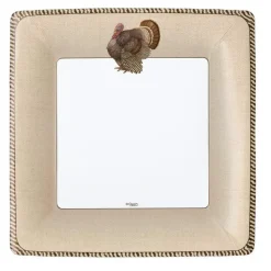 Thomas T. Byrd Square Paper Dinner Plates - 8 Per Package