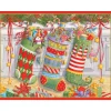 Three Stockings Classic Boxed Christmas Cards - includes 15 cards & envelopes