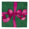 Tied With A Bow Green & Plum Cocktail Napkins - 20 Per Package
