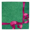 Tied With A Bow Green & Plum Luncheon Napkins - 20 Per Package