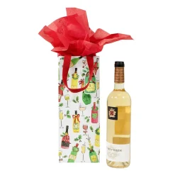 Tipsy And Toasty Wine & Bottle Gift Bag - 1 Each