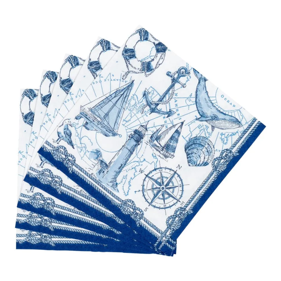 To The Lighthouse Cocktail Napkins - 20 Per Package