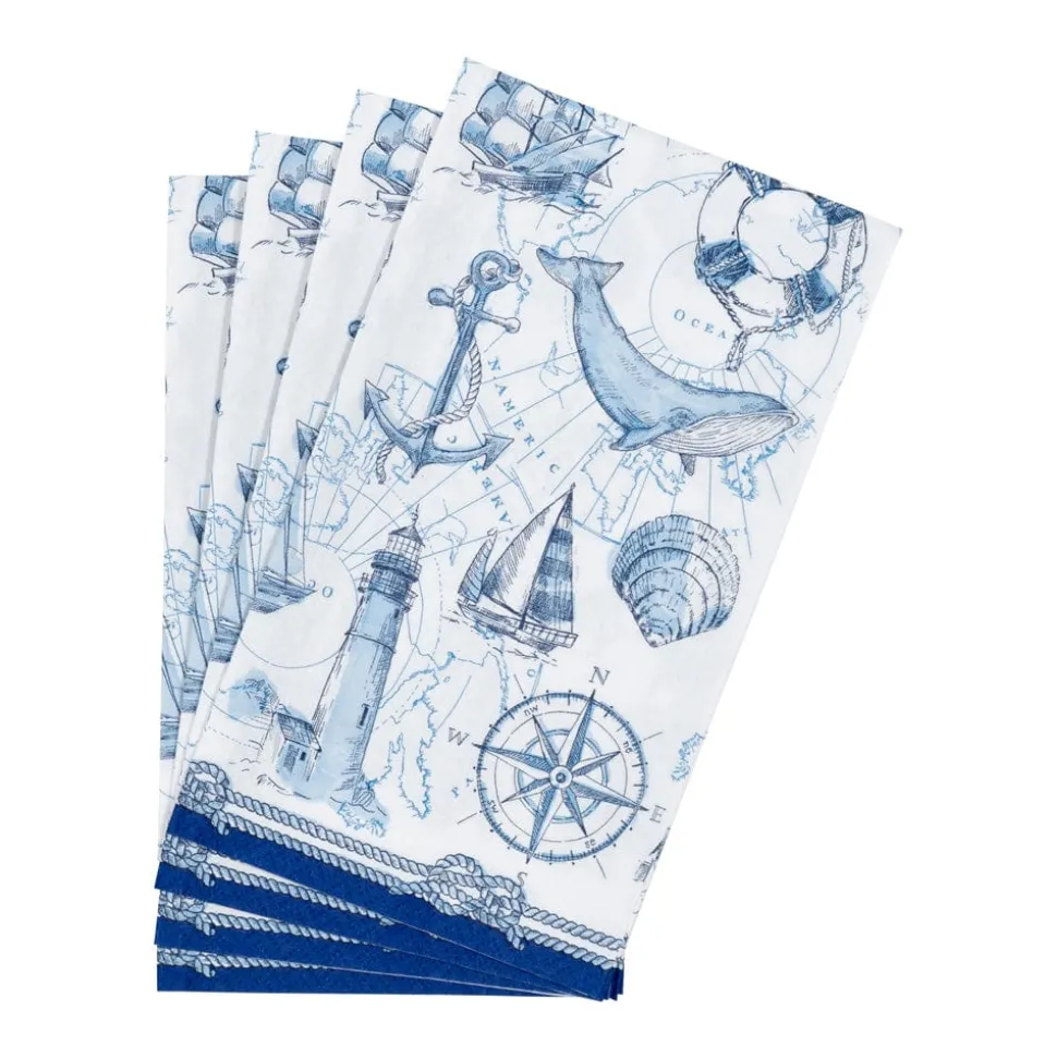 To The Lighthouse Guest Towel Napkins - 15 Per Package