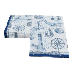 To The Lighthouse Guest Towel Napkins - 15 Per Package