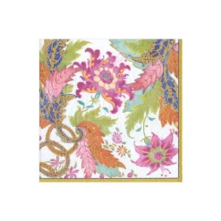 Tobacco Leaf Paper Cocktail Napkins in Ivory - 20 Per Package