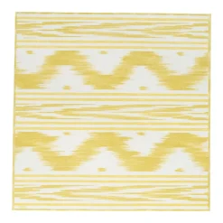 Toile De Nantes Yellow Paper Linen Dinner Napkins - 12 Per Package