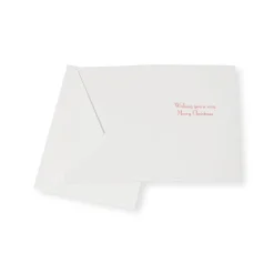 Topiaries With Red Ribbon Small Boxed Christmas Cards - includes 15 cards & envelopes