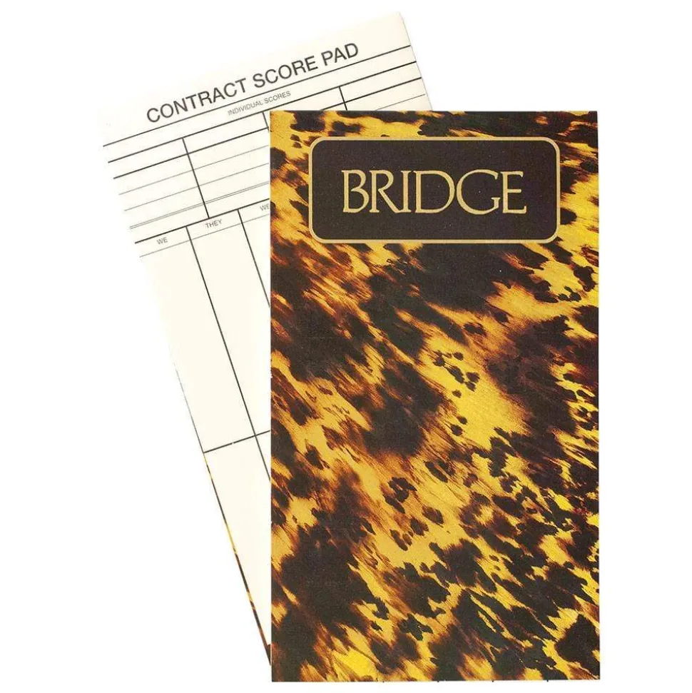 Tortoise Large Type Bridge Gift Set - 2 Playing Card Decks & 2 Score Pads